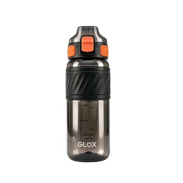 Láhev na pití GLOX 1025B 0,6 l černá/oranžová

