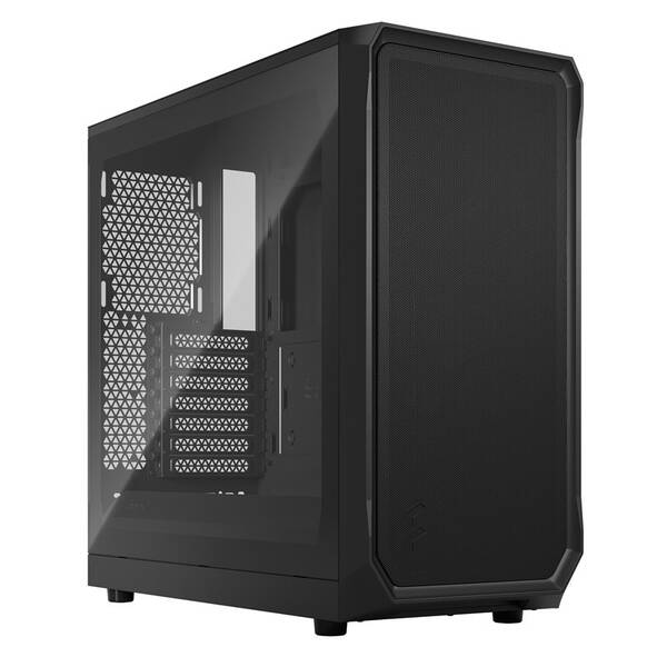 Case FRACTAL DESIGN Focus 2 Tempered Glass Clear Tint černá

