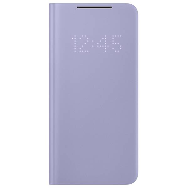 Pouzdro na mobil flipové Samsung LED View na Galaxy S21 5G fialové


