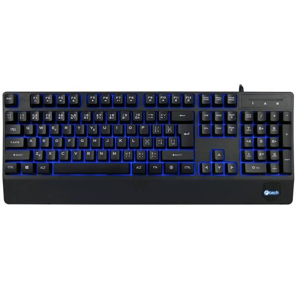 Klávesnice C-Tech KB-104BK, USB, CZ/SK černá

