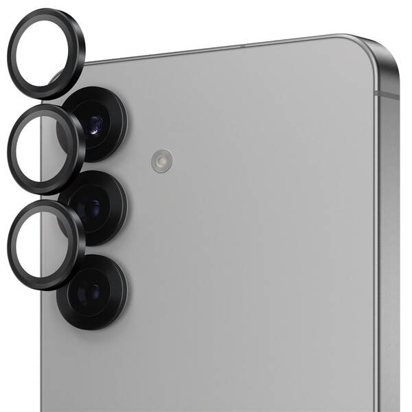 Ochranné sklo čočky fotoaparátu PanzerGlass HoOps na Samsung Galaxy S25 černé

