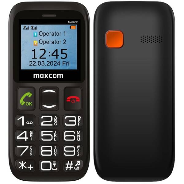 Mobilní telefon MaxCom Comfort MM426 SE černý

