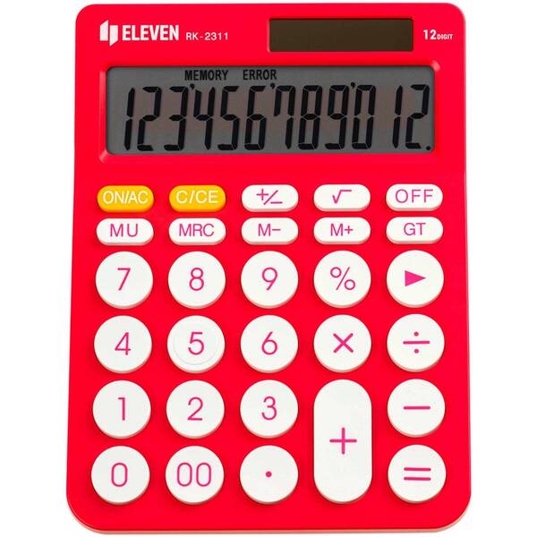 Kalkulačka Eleven RK-2311-PK, stolní, dvanáctimístná růžová

