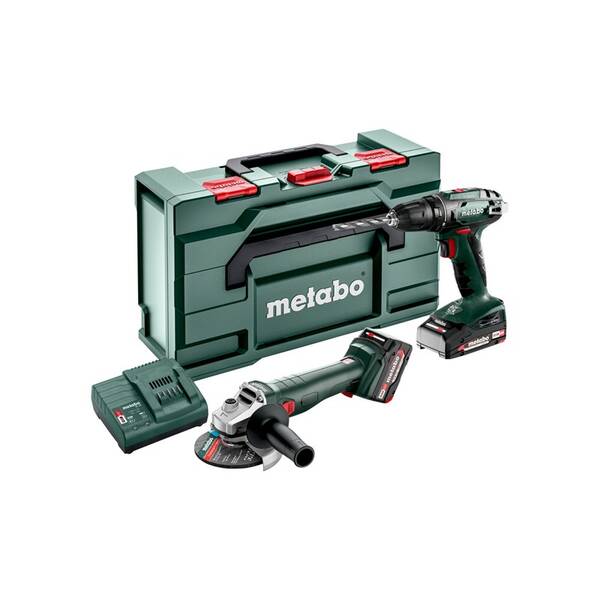 Sada aku nářadí Metabo BS 18 + W 18 L 9-125 (s baterií) 685204500 

