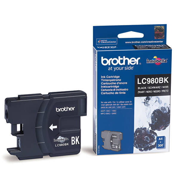 Inkoustová náplň Brother LC-980BK, 300 stran černá

