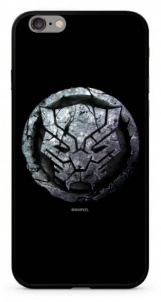 Kryt na mobil Marvel Premium Glass Black Panther pro Apple iPhone 6/6s černý

