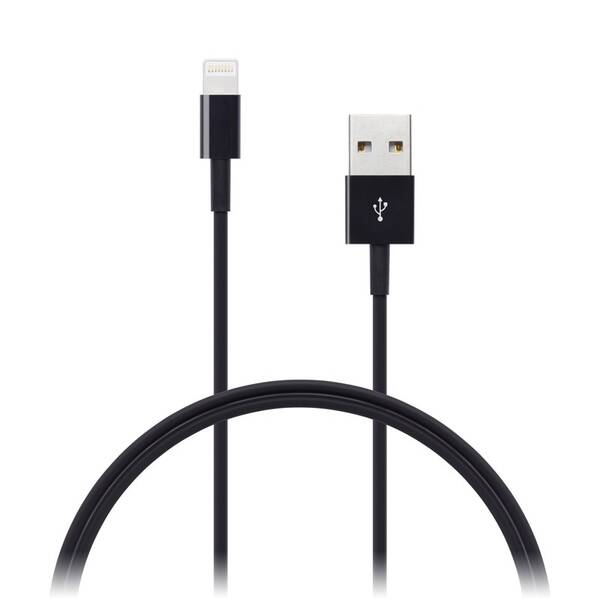 Kabel Connect IT USB/Lightning, 1m černý

