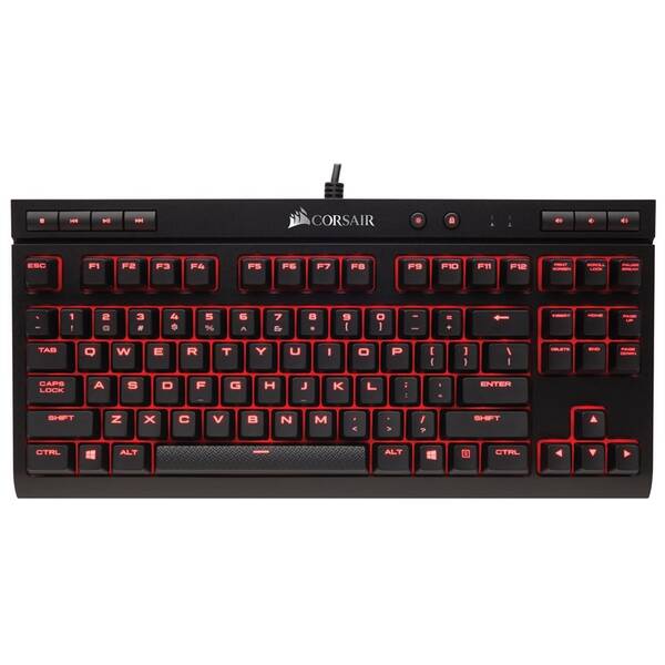 Klávesnice Corsair K63, Cherry MX Red, US černá

