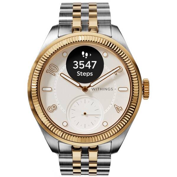 Chytré hodinky Withings Scanwatch Nova Brilliant 39 mm zlatá barva
