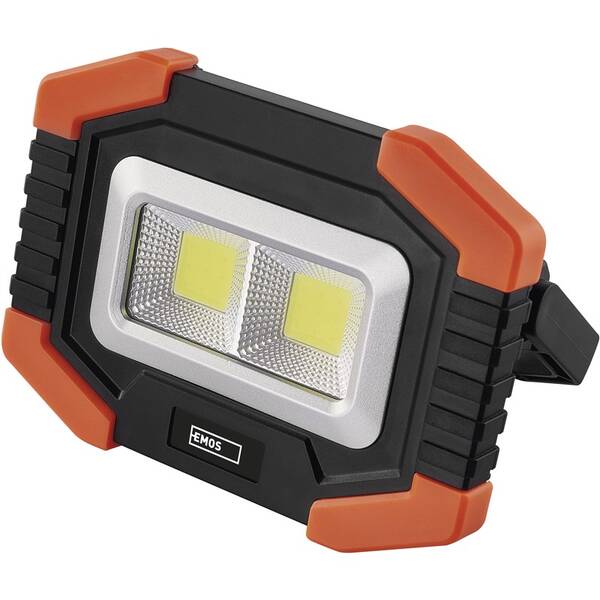 Svítilna EMOS COB LED pracovní, 350 lm, 3× AA černá/oranžová


