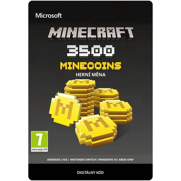  Microsoft Xbox One/PC Minecraft Minecoins 3500 Coins - elektronická licence 

