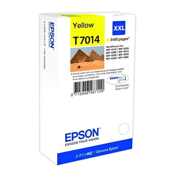 Inkoustová náplň Epson T7014, 3400 stran žlutá

