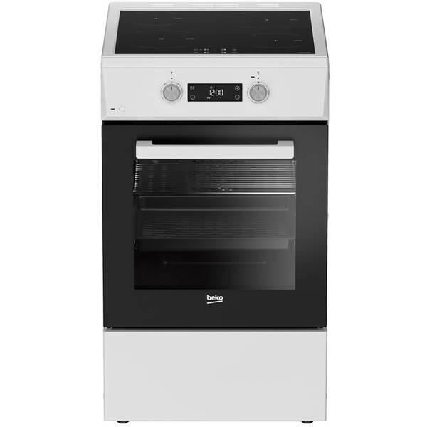 Indukční sporák Beko FSM59305WDT bílá barva
