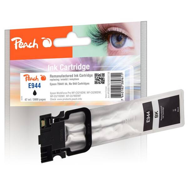 Inkoustová náplň Peach Epson 944, T9441, 3970 stran černá

