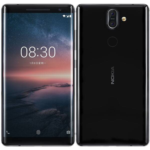 Mobilní telefon Nokia 8 Sirocco černý

