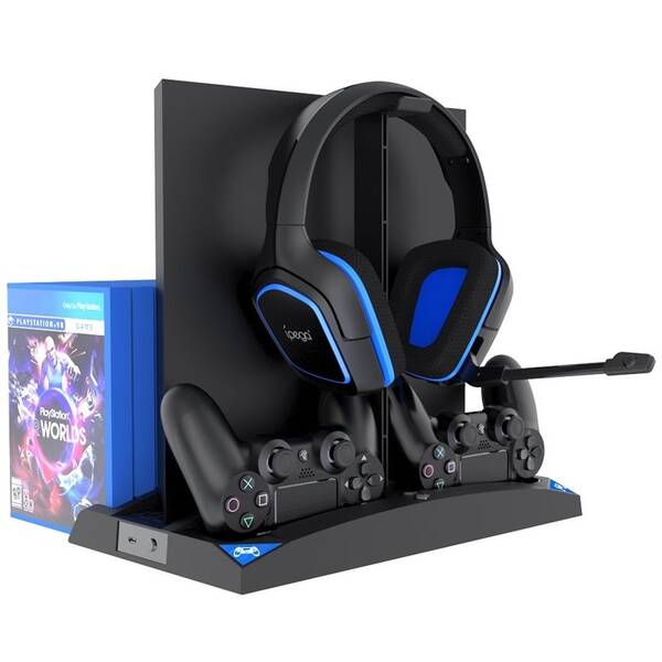 Dokovací stanice iPega P4009 s chlazením pro PS4/PS4 Slim černá

