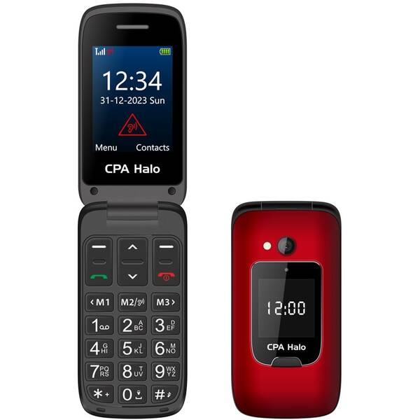 Mobilní telefon CPA Halo 25 Senior červený

