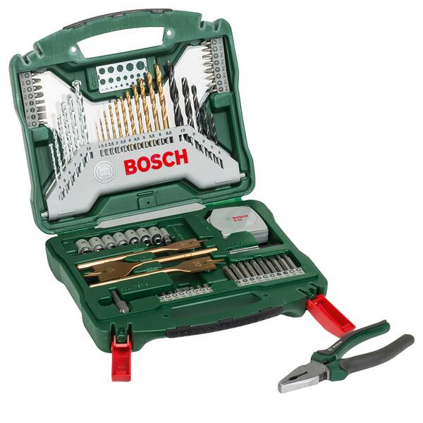 Sada vrtáků a bitů Bosch (70 ks) 

