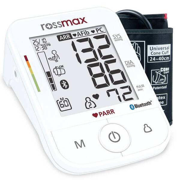 Tlakoměr na paži Rossmax X5 BT bílý

