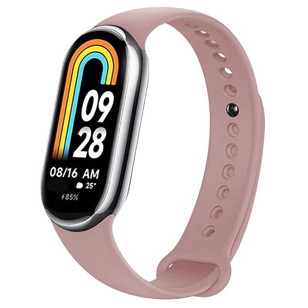 Řemínek FIXED Silicone Strap na Xiaomi Smart Band 10/9/8 růžový

