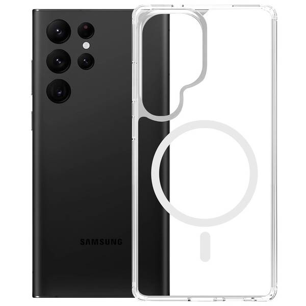 Kryt na mobil 3mk Armor MagCase na Samsung Galaxy S25 Ultra průhledný

