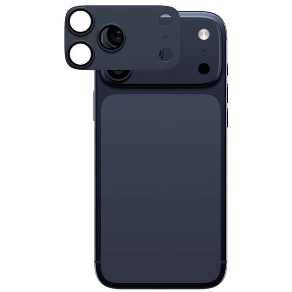 Hliníková ochrana fotoaparátu PanzerGlass FENDER na Apple iPhone 17 Pro Max modré

