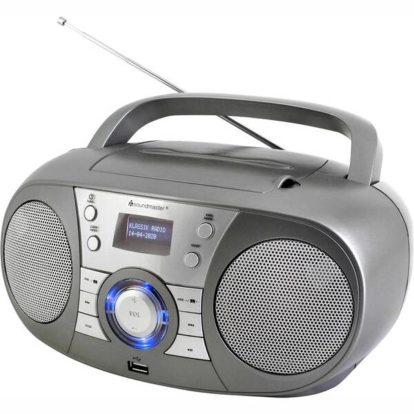 Radiopřijímač DAB+/CD Soundmaster SCD1800TI šedý

