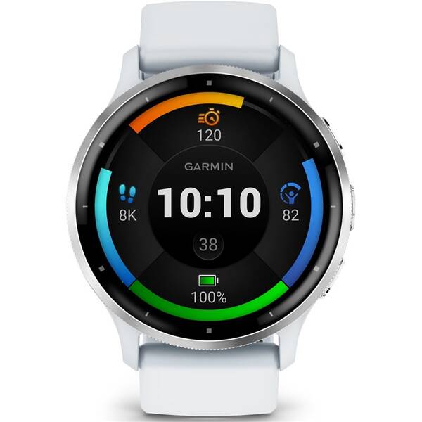 Chytré hodinky Garmin Venu 3 - Silver / Whitestone Silicone Band 

