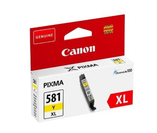 Inkoustová náplň Canon CLI-581XL Y BL SEC žlutá

