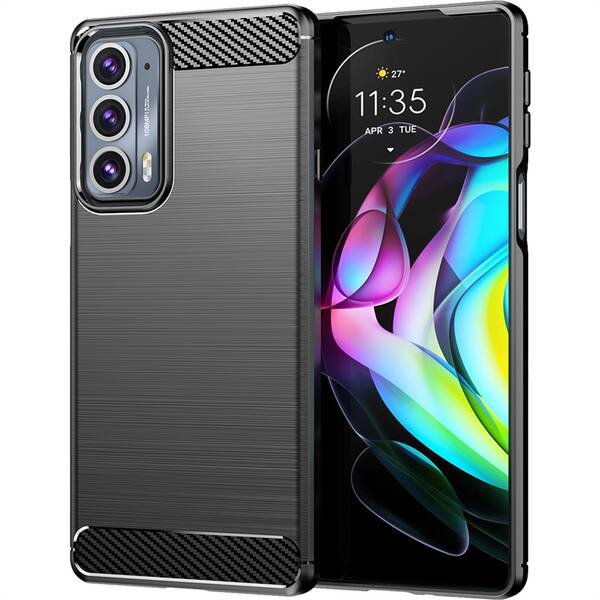 Kryt na mobil WG Carbon na Motorola Edge 20 5G černý

