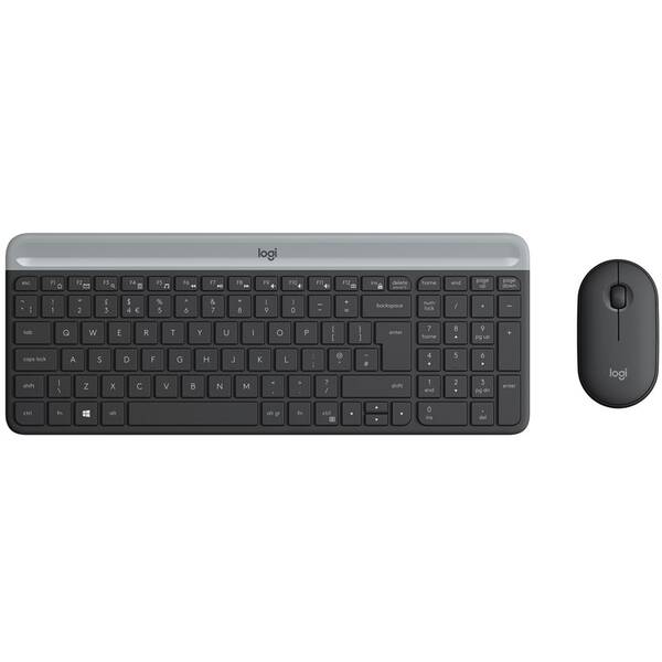 Klávesnice s myší Logitech MK470 Slim, CZ/SK šedá

