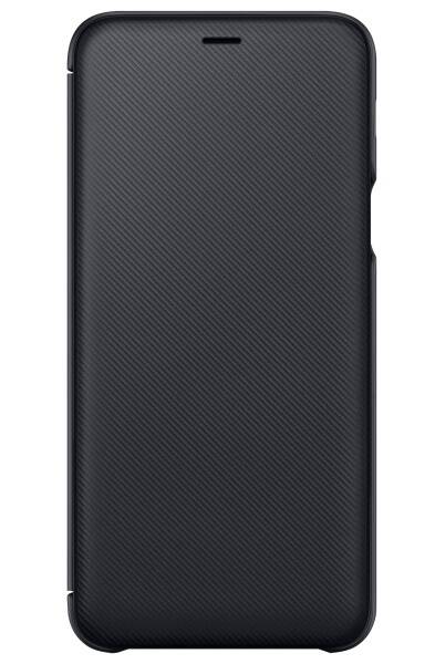 Pouzdro na mobil flipové Samsung Wallet Cover na Galaxy A6+ černé

