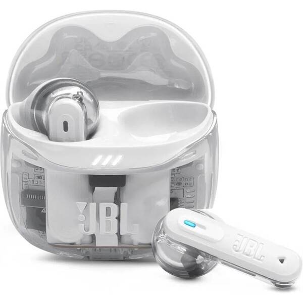 Sluchátka JBL Tune Flex  2 Ghost bílá


