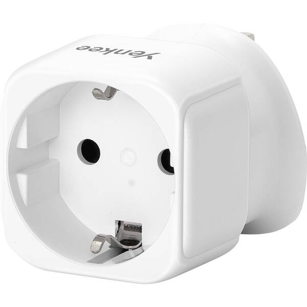 Cestovní adaptér YENKEE UK1 pro použití EU/UK bílý


