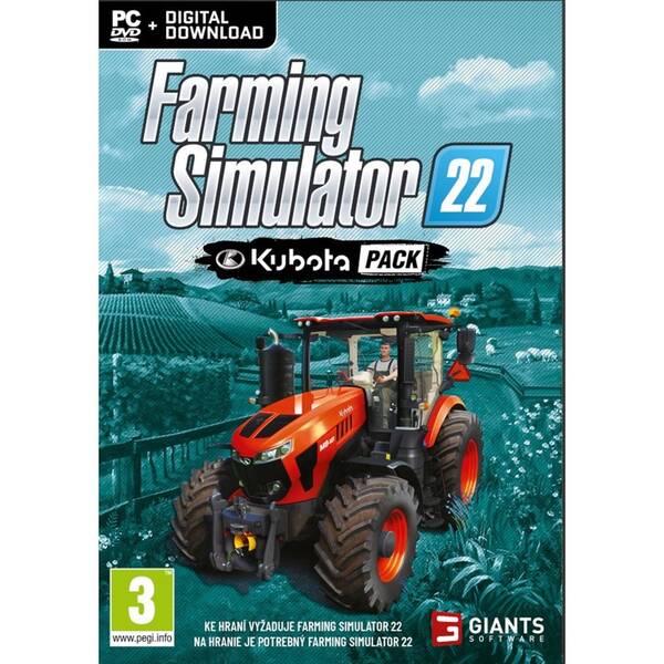 Hra GIANTS software PC Farming Simulator 22: Kubota Pack 


