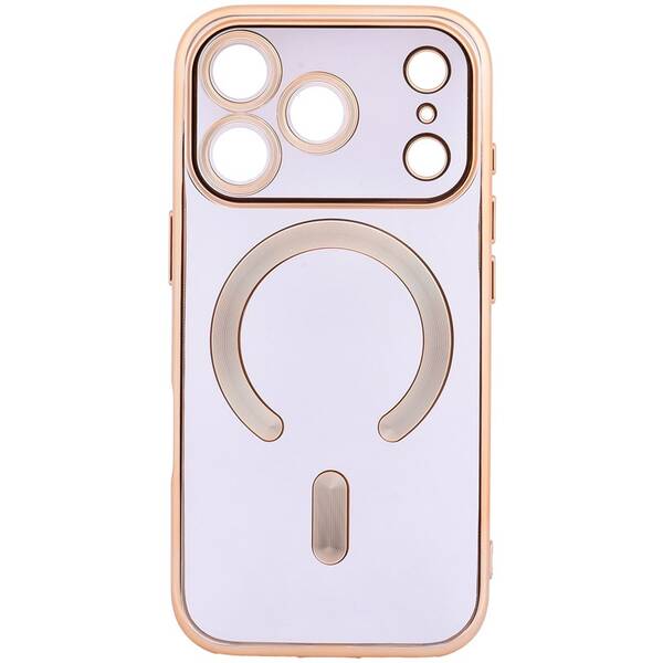 Kryt na mobil WG Magic Eye Magnet na Apple iPhone 17 Pro zlatý/průhledný

