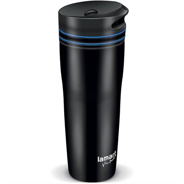 Termohrnek Lamart 360 ml LT4050 černý/modrý

