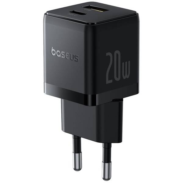 Nabíječka do sítě Baseus Palm 20W 1xUSB-A 1xUSB-C PD QC 3.0 černá

