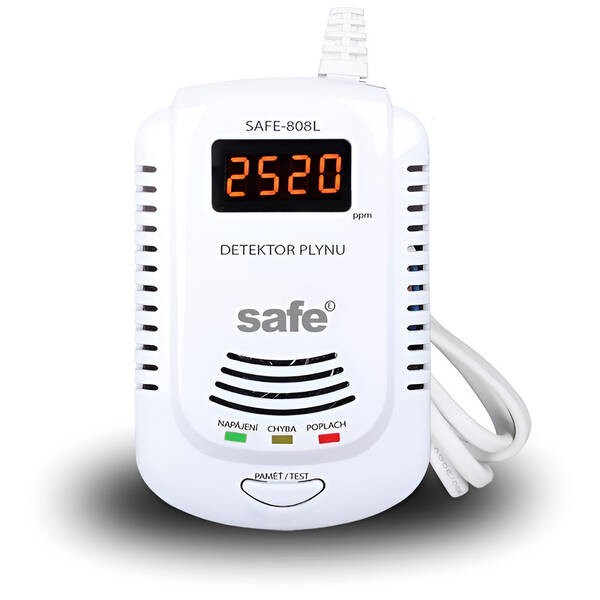 Detektor plynů Safe 808L hlásič zemního plynu 

