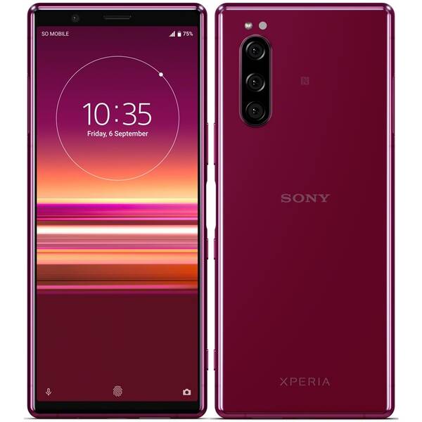 Mobilní telefon Sony 5 červený

