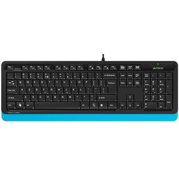Klávesnice A4Tech FK10 FSTYLER, USB, CZ modrá

