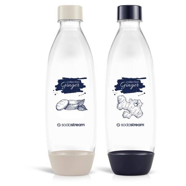 Láhev SodaStream FUSE Ginger 2x 1 l černá/bílá

