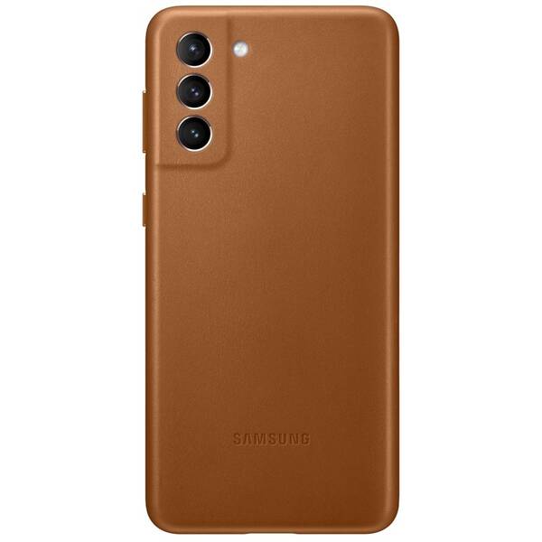 Kryt na mobil Samsung Leather Cover na Galaxy S21+ 5G hnědý

