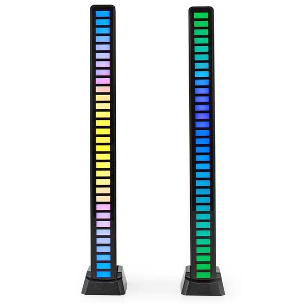 LED světlo Nedis RGB, herní, 2ks černé


