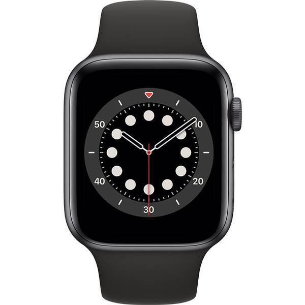 Chytré hodinky Apple GPS 40mm pouzdro z vesmírně šedého hliníku - černý sportovní náramek 

