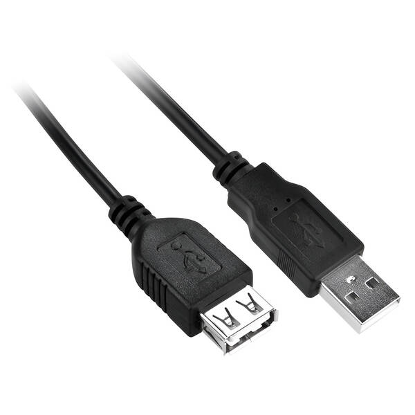 Kabel GoGEN USB, 1,5m, prodlužovací černý

