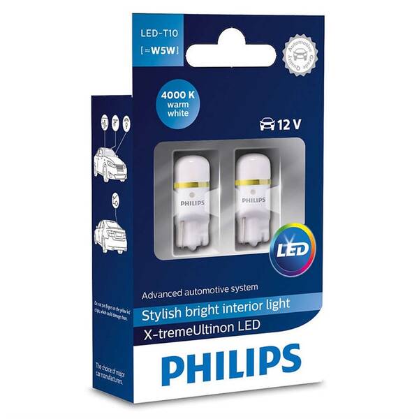 Autožárovka Philips X-tremeUltinon LED W5W, 2ks 

