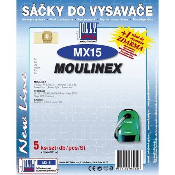 Sáčky do vysavače Jolly MX 15 (5 ks) 

