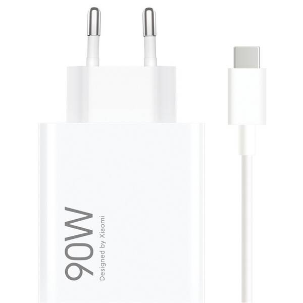 Nabíječka do sítě Xiaomi Charging Combo 90W, 1x USB-A + USB-C kabel bílá

