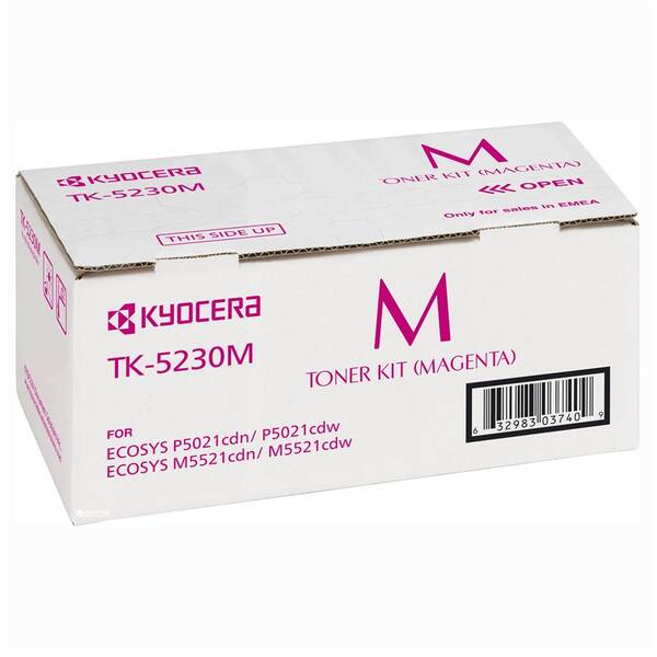 Toner Kyocera TK-5230M, 1T02R9BNL0, 2200str. červený


